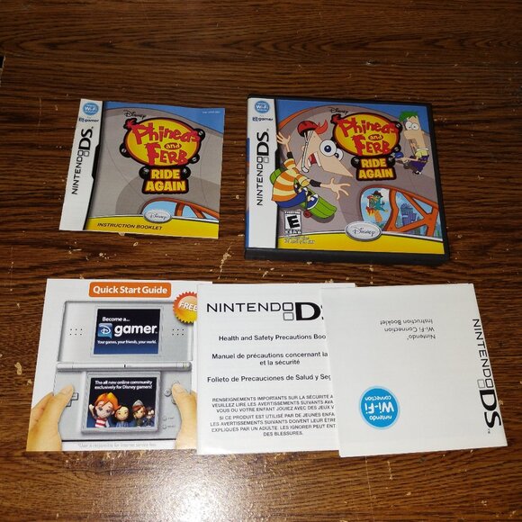 Phineas and Ferb: Ride Again (Nintendo DS, 2010) Complete even with poster - Picture 1 of 4